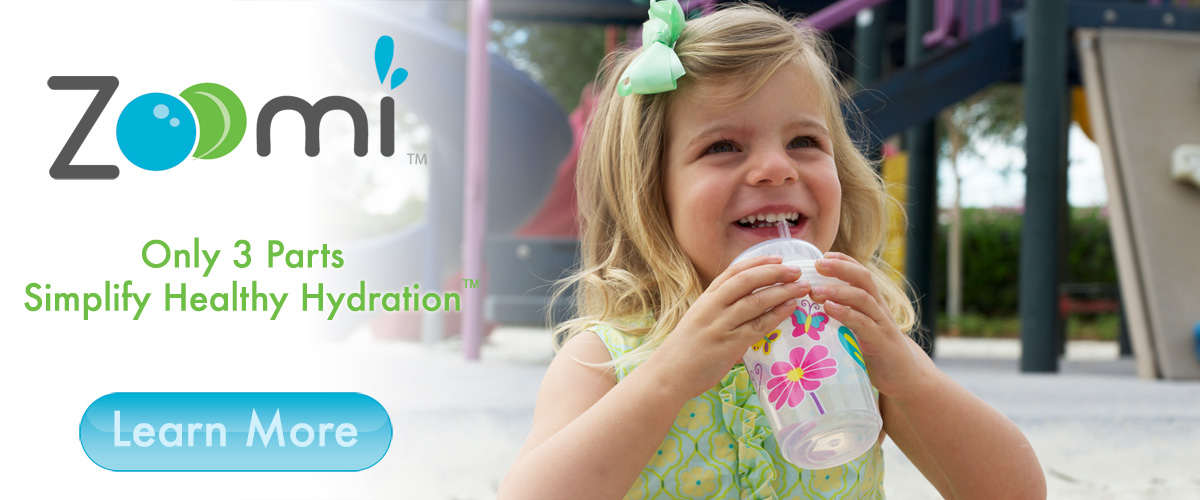 nuSpin Kids Zoomi straw cups have only 3 parts and no valves. Easy to drink from, simple to clean, and durable.